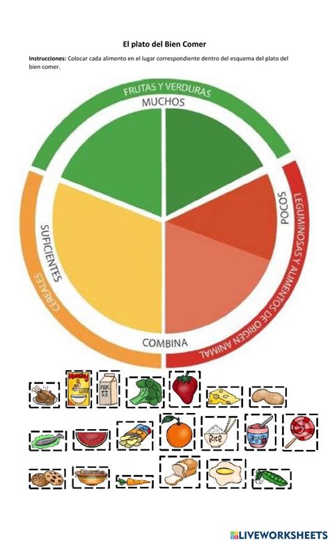 Ficha Interactiva De Alimentaci N Saludable Para Preescolar Puedes