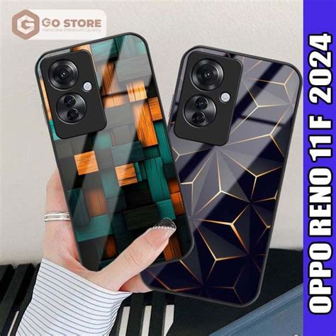 Jual Softcase Glass OPPO RENO 11F Terbaru 2024 Full Cover Pelindung