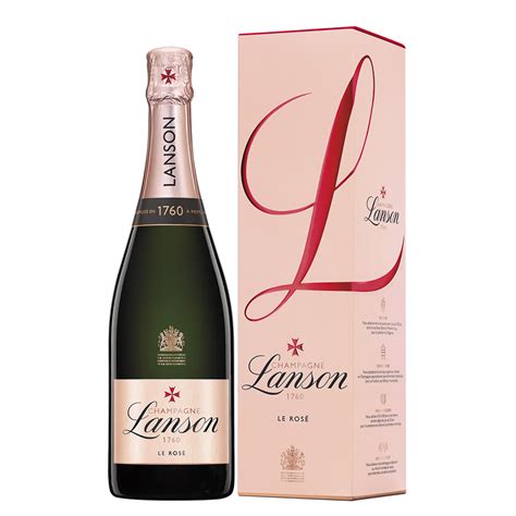 Lanson Le Ros Label Champagne Cl Gift Boxed Elegant Ros Champagne