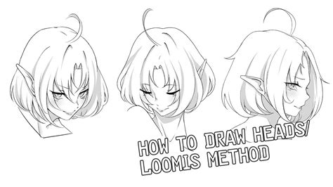 How To Draw Heads With The Loomis Method Construction For Artists Pt