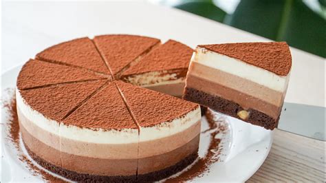 Easy Triple Chocolate Mousse Cake Recipe