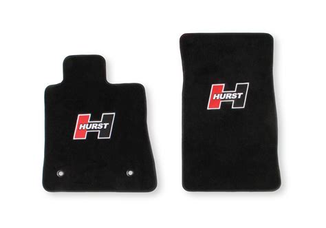 Hurst 6370003 Hurst Elite Series Red Logo Front Floor Mat Set