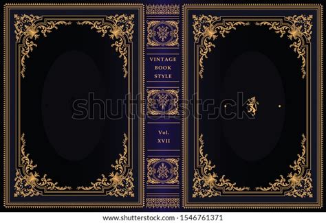 Vintage Book Cover Design Classic Ornament Stock Vector (Royalty Free ...