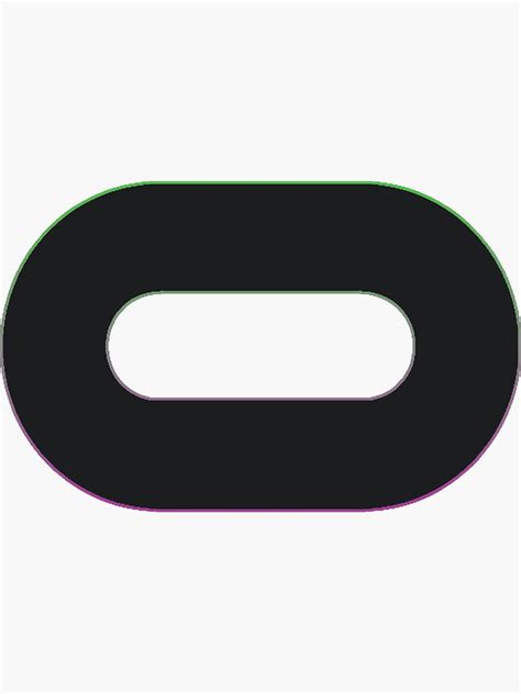 Pink Green Outline Oculus Vr Logo Sticker For Sale By Vrstickers