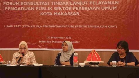 Konsultasi Tindak Lanjut Sp N Lapor Makassar Diskominfo Usaid Erat