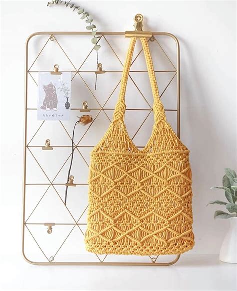 Diy Macrame Bag Boho Macrame Bag Kit Macrame Bag Diy Etsy