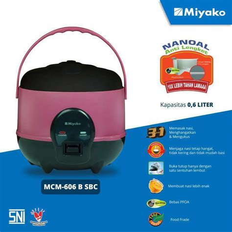 Jual Bopis Cikarang Miyako Mcm B Sbc Rice Cooker Di Seller Blibli