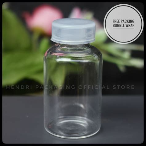 Jual Botol Kaca Vial 20ml Tutup Plastik Kedap Udara Shopee Indonesia