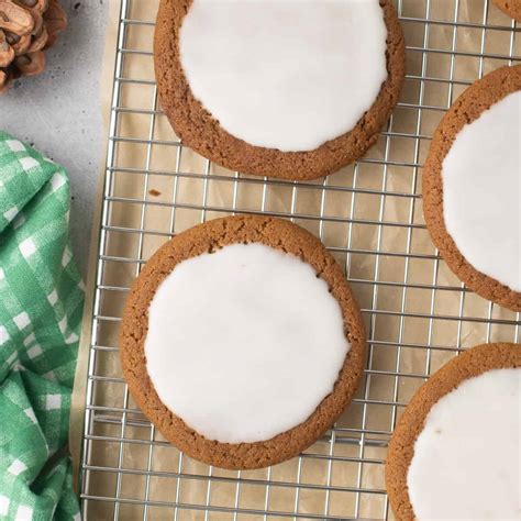 Chewy Iced Molasses Cookies Valerie S Kitchen