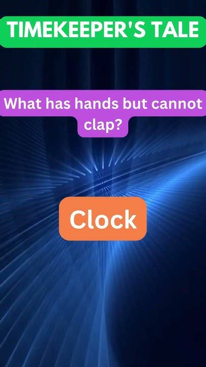 What Has Hands But Cant Clap 2 Shorts Youtube