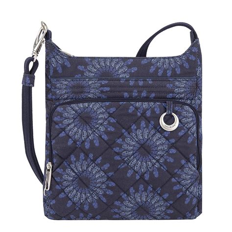 Travelon Women S Anti Theft Boho N S Cross Body Bag Geo Sunflower