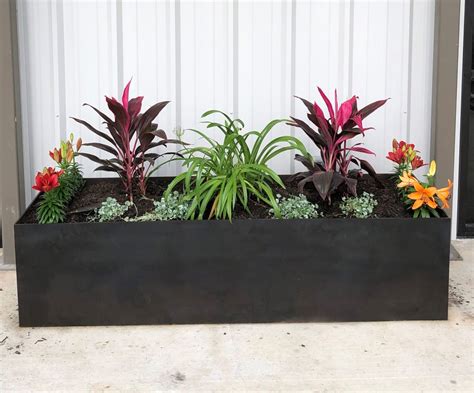 Metal Planter Boxes - Welding Shop Austin, TX