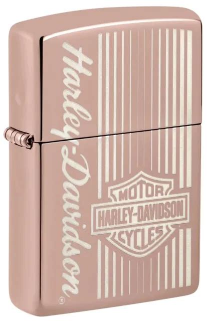 2024 RELEASE ZIPPO Lighter HARLEY DAVIDSON LOGO Rose Gold NEW IN BOX