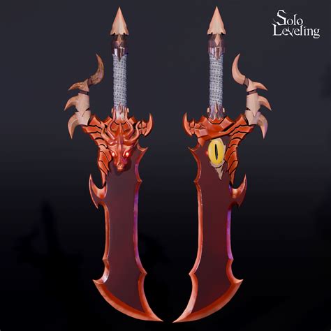 💬 Demon King's Daggers | Solo Leveling Fanart・ STL File for 3D printing