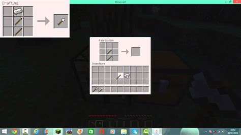 Tuto Comment Crafter Une Pelle Pioche Hache P E Sur Minecraft