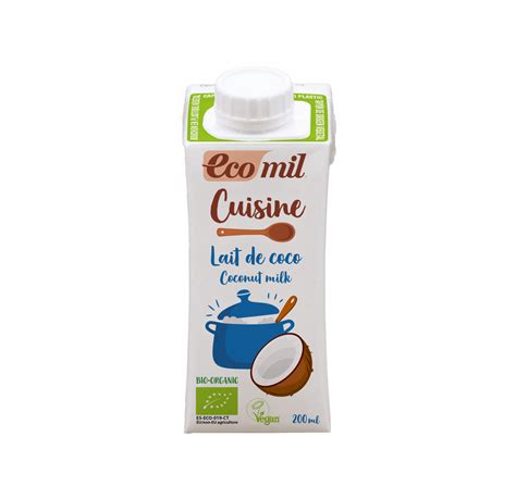 Ecomil Cuisine Noix De Coco Bio Ml Bebida Org Nica De Almendra