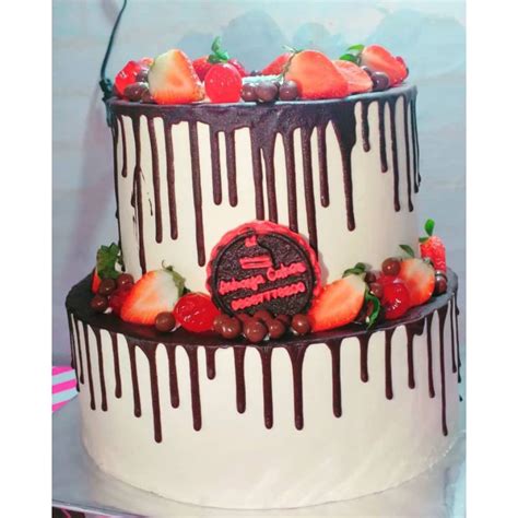 Jual 2 Tier Birthday Cakekue Ulang Tahun Tingkat Murah Shopee Indonesia