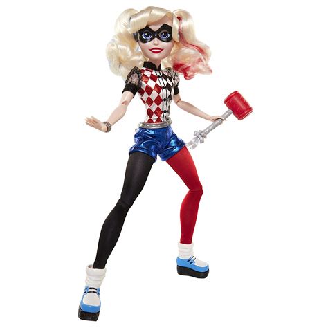 Dc Super Hero Girls 69475 Harley Quinn Action Pose Doll Toptoy