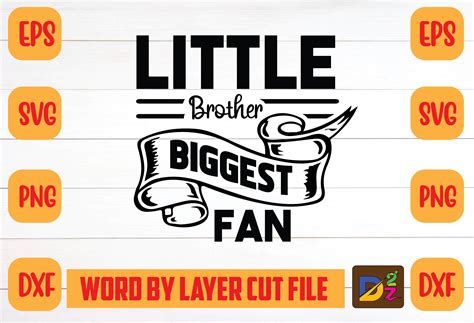 Little Brother Biggest Fan Svg Graphic by DESIGN ZONE 2 · Creative Fabrica