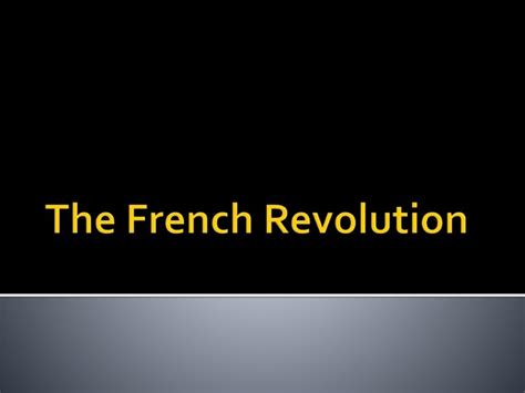 The French Revolution - The Three Estates