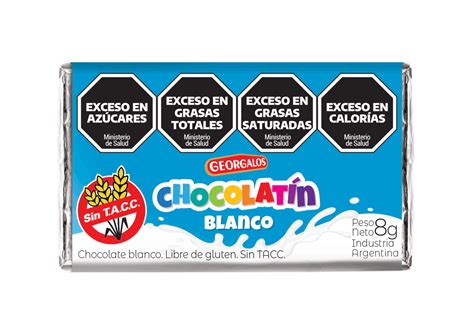 CHOCOLATIN BLANCO X 8 GRS SKU 513 Georgalos Ecommerce