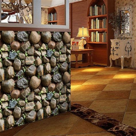 Brick Stone Rustic Effect Self Adhesive Wall Sticker 3d Wall Paper Buy Brick Stone Rustic