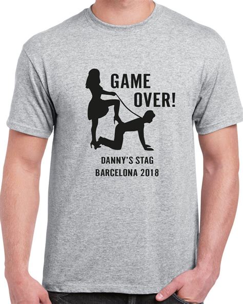 Print Chimp Funny Game Over Stag T Shirt Print Chimp™