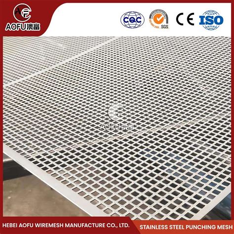 Aofu Wiremesh Shaped Punching Mesh Stainless Steel Perforated Metal