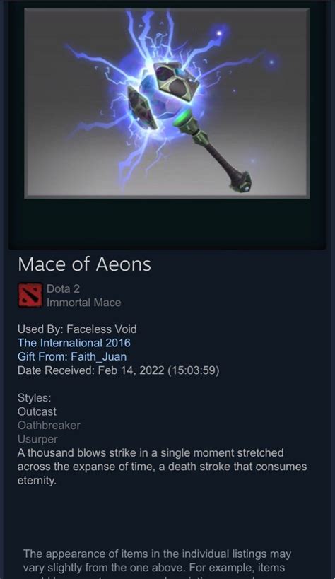 Dota Mace Of Aeons Video Gaming Gaming Accessories In Game Products