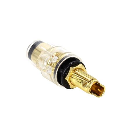 ELECAUDIO BP 205 Gold Plated Acrylic Isolated Binding Post V2 Black