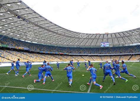 Training Session Of Ukraine National Football Team In Kyiv Editorial