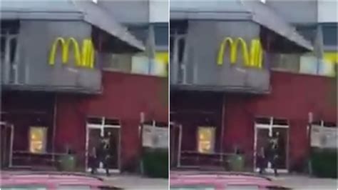 Breaking Video Shows Man Firing Shots At People Outside Of Mcdonalds