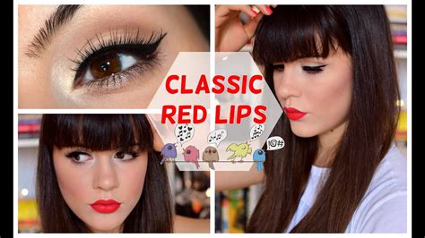 ⭐️ Grwm Neutral Eyes And Classic Red Lips ⭐️ Youtube