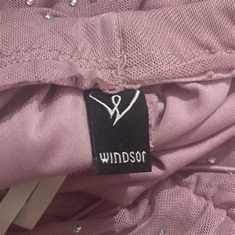 Windsor Womens Pink And Silver Dress Depop