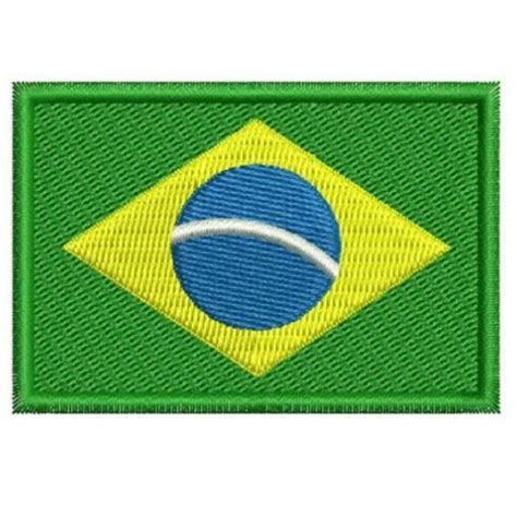 Patch Bordado Bandeira Do Brasil Tamanho 7 X 5cm Shopee Brasil