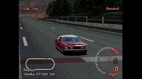 Gran Turismo 2 Shelby GT500 68 Max Speed Gameplay All Cars Arcade Mode