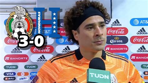 DECLARACIONES DE MEMO OCHOA TRAS LA VICTORIA EN EL PARTIDO MÉXICO 3 0