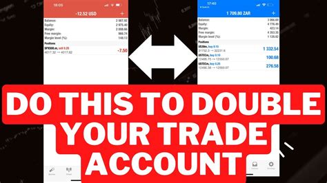 Strategy To Double Your Trading Account Trading Hacks Youtube