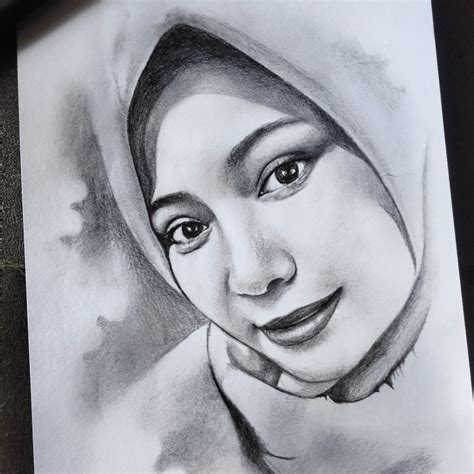 Promo Jasa Gambar Wajah Lukis Wajah Sketsa Wajah Hitam Putih Ukuran A