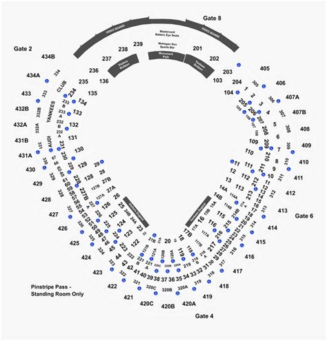 Yankee Stadium Seating Chart Row Numbers Two Birds Home