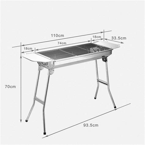 Stainless Steel Bbq Grill Outsunny 28 Stainless Steel Small Portable