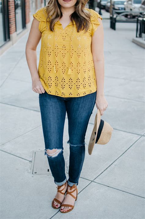 Yellow Top Spring Outfit - By Lauren M