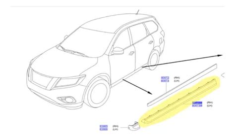 Moldura Puerta Delantera Der Izq Original Nissan