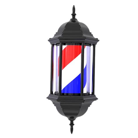 Tooyful Barber Pole Light Rotating Hair Salon Open Sign Wall Mount Barber Shop Rotating Light