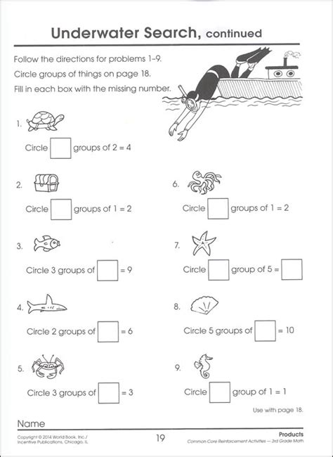 Common Core Math Activities Grade 3 Incentive Publications