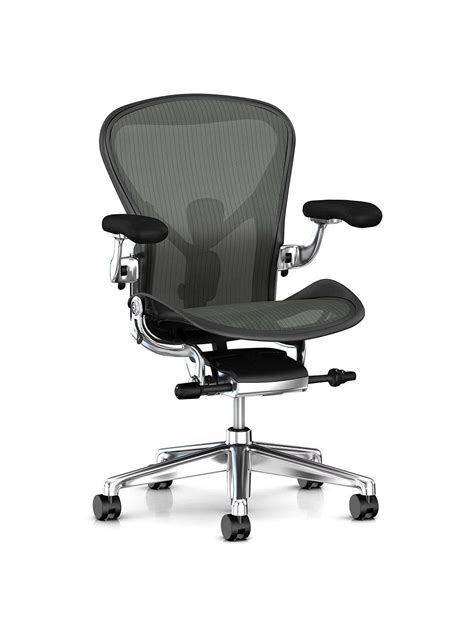 Herman Miller Aeron Office Chair Graphitepolished Aluminium Aeron