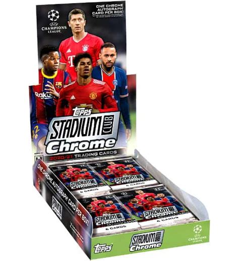 Topps Stadium Club Chrome Champions League 2020 21 Hobby Box