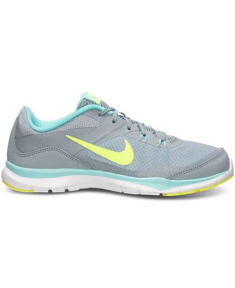 Nike Women S Flex Trainer Training Sneakers From Finish Line In Gray