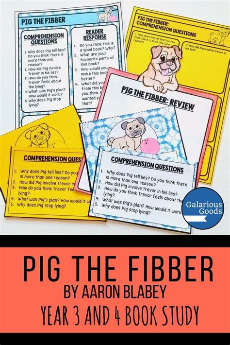 Pig The Fibber By Aaron Blabey Picture Book Study Book Study