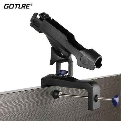 Goture Fishing Rod Holder ABS Black Boat Rod Holders Portable Boat ...